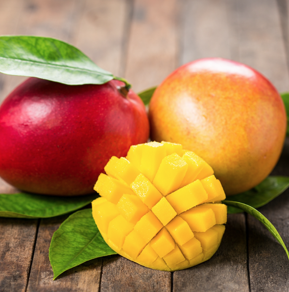 cut up mangos
